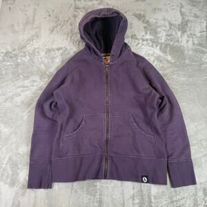 American Giant Full Zip Hoodie Sweatshirt Heavyweight Made in USA Burgandy Sz L